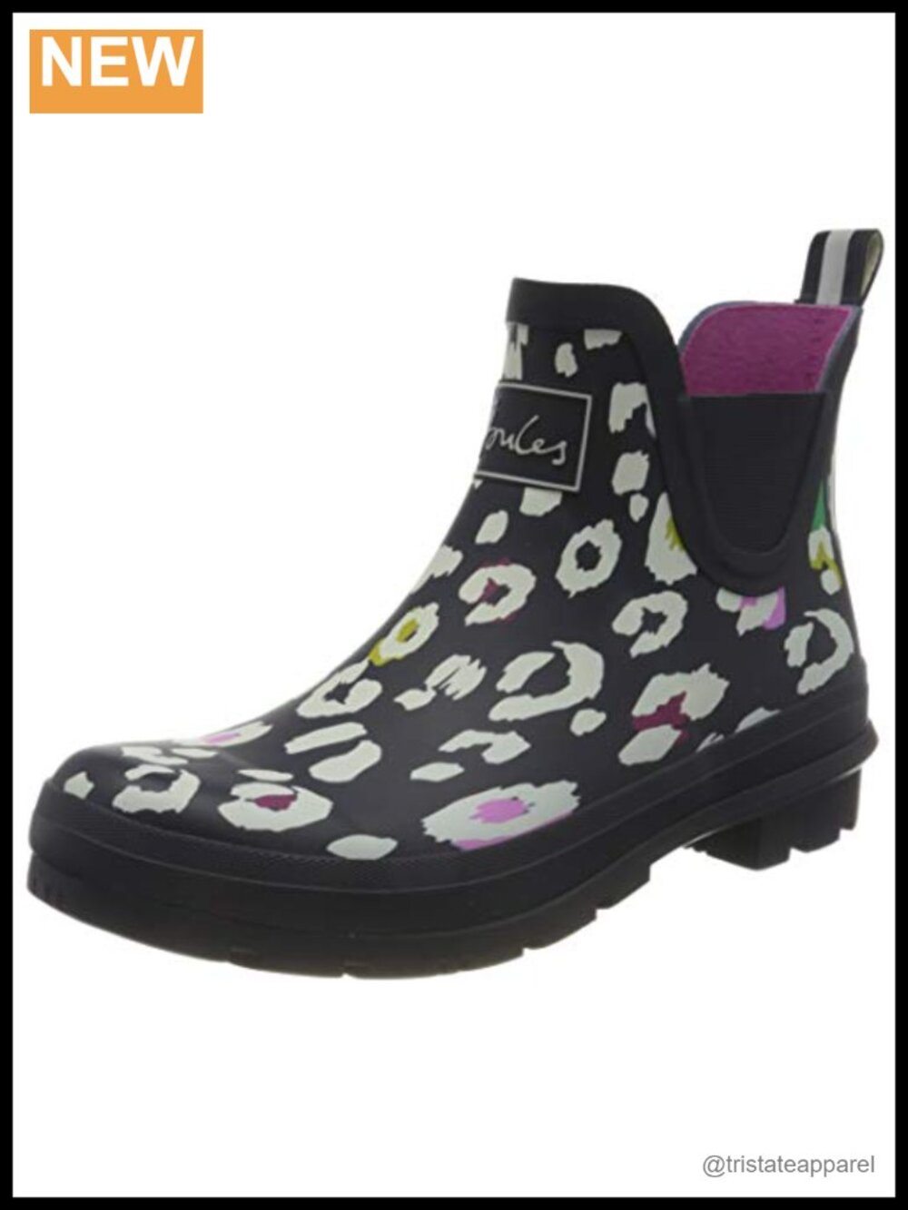 Joules Wellibob Zip Ankle Rain Boots Women's Waterproof Rubber Faux Fur Lining